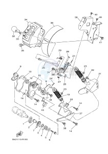 YXM700E YXM70VPXH VIKING EPS (B42F) drawing SHIFT SHAFT