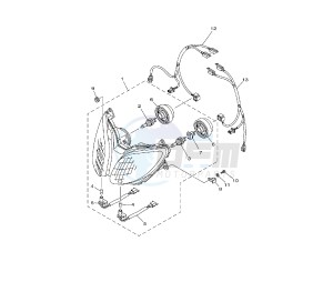 XP T-MAX 500 drawing HEADLIGHT