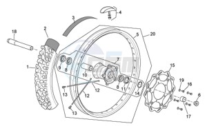 RXV-SXV 450-550 Enduro-Supermotard drawing Front wheel I