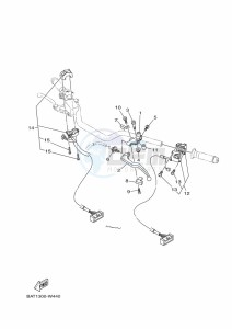 MT-07 MTN690 (BAT1) drawing HANDLE SWITCH & LEVER