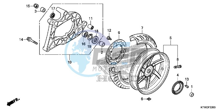 REAR WHEEL/SWINGARM