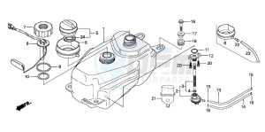 SH100 SCOOPY drawing FUEL TANK/FUEL PUMP