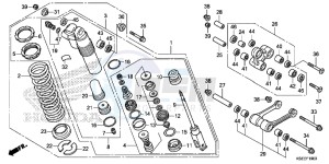 CRF150RE CRF150R Europe Direct - (ED) drawing REAR CUSHION