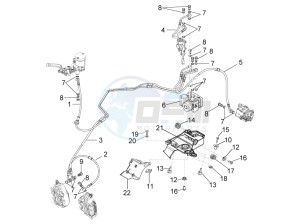 Tuono 1000 v4 R APRC ABS drawing ABS Brake system