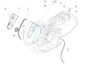 VX-VXL-SXL 150 4T 3V drawing Front shield