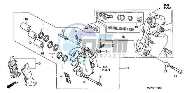 L. FRONT BRAKE CALIPER