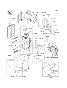 KX 65 A (A6) A6 drawing RADIATOR