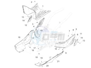 Liberty 125 iGet 4T 3V ie ABS (APAC) drawing Central cover - Footrests