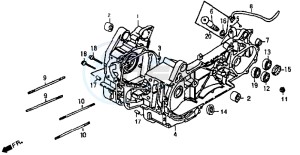 SUPER DUKE 125 drawing CRANKCASE