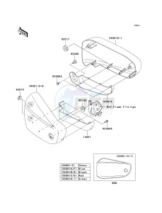 VN 1600 B [VULCAN 1600 MEAN STREAK] (B1-B2) [VULCAN 1600 MEAN STREAK] drawing SIDE COVERS