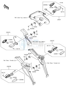 VERSYS 1000 KLZ1000BHF XX (EU ME A(FRICA) drawing Turn Signals