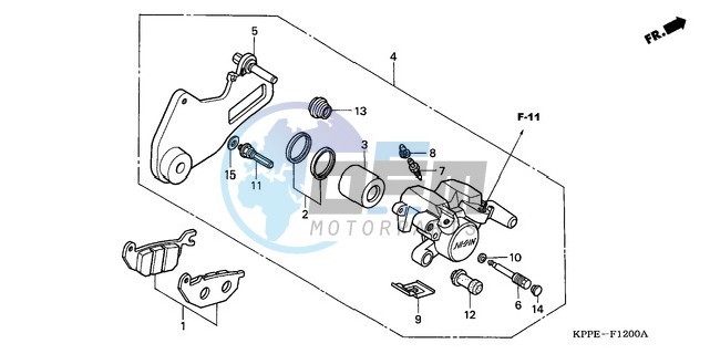 REAR BRAKE CALIPER