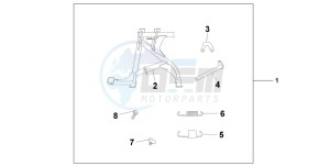 CBF600S drawing MAIN STAND