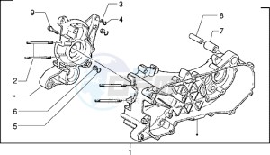 Sfera RST 50 drawing Crankcase