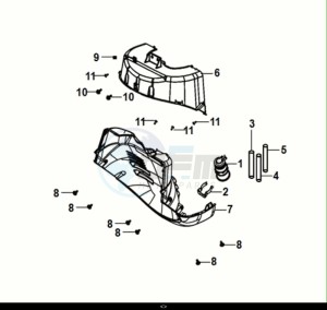 FIDDLE IV 125 (XG12W1-EU) (M0-M3) drawing FRONT FENDER