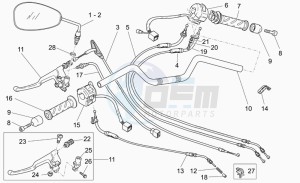 Nevada Classic 750 IE IE drawing Handlebar - controls