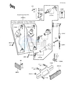 KZ 1100 D [SPECTRE] (D1-D2) [SPECTRE] drawing IGNITION SWITCH_LOCKS_REFLECTORS