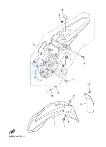 WR250F (2GBH) drawing FENDER