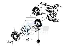 Fly 125 drawing Flywheel magneto