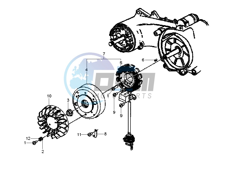 Flywheel magneto