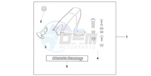 CBR1000RA9 Korea - (KO / ABS HRC) drawing HUGGER CANDY TAHTIAN BLUE