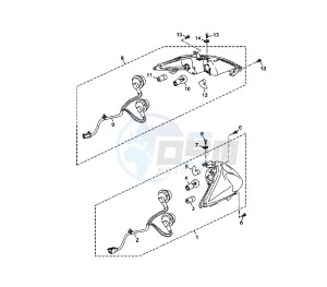 YP R X-MAX SPORT 250 drawing TAILLIGHT TRIOM