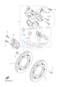 XJ6N 600 XJ6-N (NAKED) (20SL 20SM) drawing FRONT BRAKE CALIPER