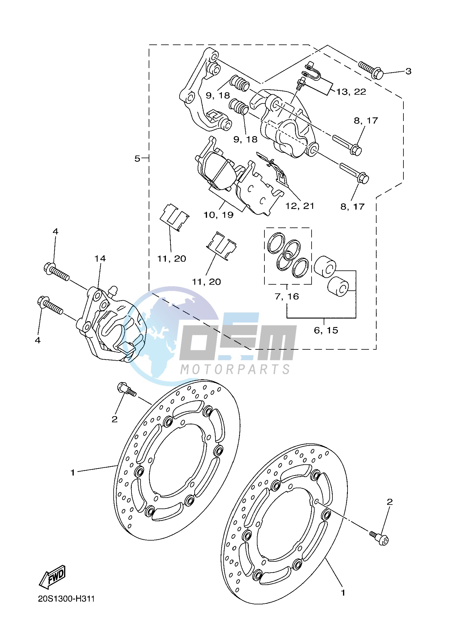 FRONT BRAKE CALIPER