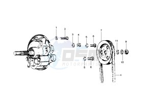 CIAO EURO2 50 drawing Rear hub Single gear