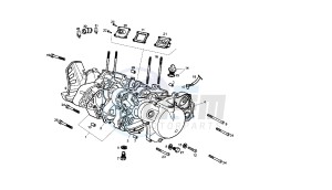 SENDA R X-TREM - 50 CC VTHSR1D1A EU2 drawing CRANKCASE - COVER