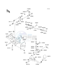 KAF 620 P [MULE 4000] (P9F-PAF) P9F drawing SHIFT LEVER-- S- -