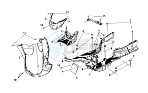 HD 2 125i drawing FOOTREST