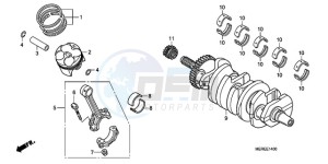 CBF600N9 Europe Direct - (ED) drawing CRANKSHAFT/PISTON