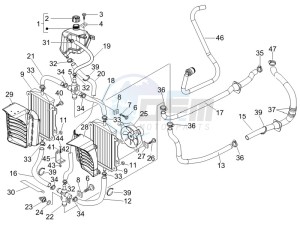 GTV 125 4T (Euro 3) drawing Cooling system