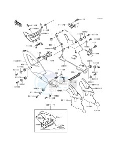 ZX 750 M [NINJA ZX-7R] (M1-M2) [NINJA ZX-7R] drawing COWLING LOWERS-- ZX750-M2- -