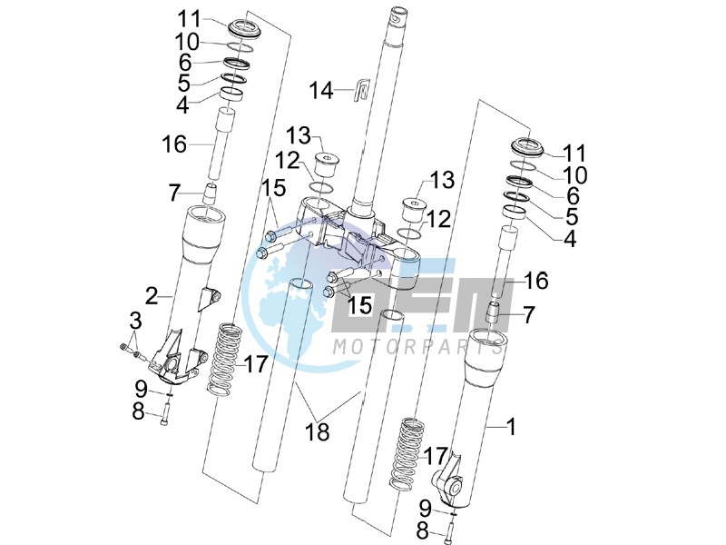 Fork components (Kayaba)