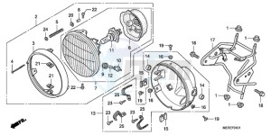 CBF600NA9 France - (F / ABS CMF) drawing HEADLIGHT (CBF600N/NA)