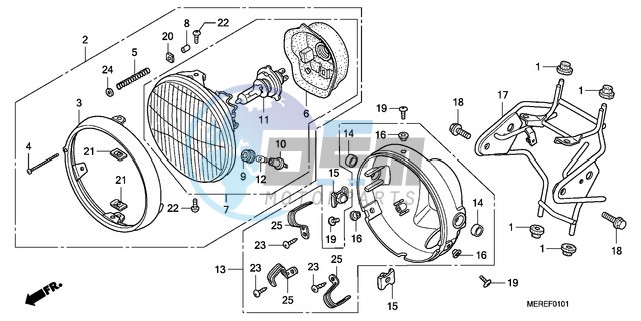 HEADLIGHT (CBF600N/NA)