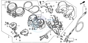 CB600F HORNET drawing METER (CB600F2)