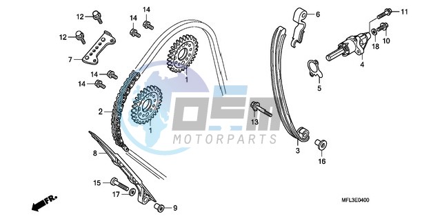 CAM CHAIN/TENSIONER