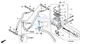 FES150A9 Europe Direct - (ED / ABS 2ED) drawing RR. BRAKE MASTER CYLINDER