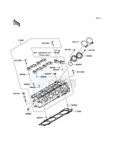 ZZR1400_ABS ZX1400FCF FR GB XX (EU ME A(FRICA) drawing Cylinder Head