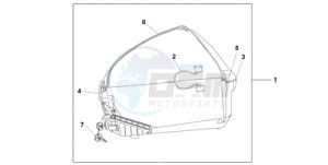 CBF1000A F / CMF drawing 45L TOP BOX QUASAR SILVER