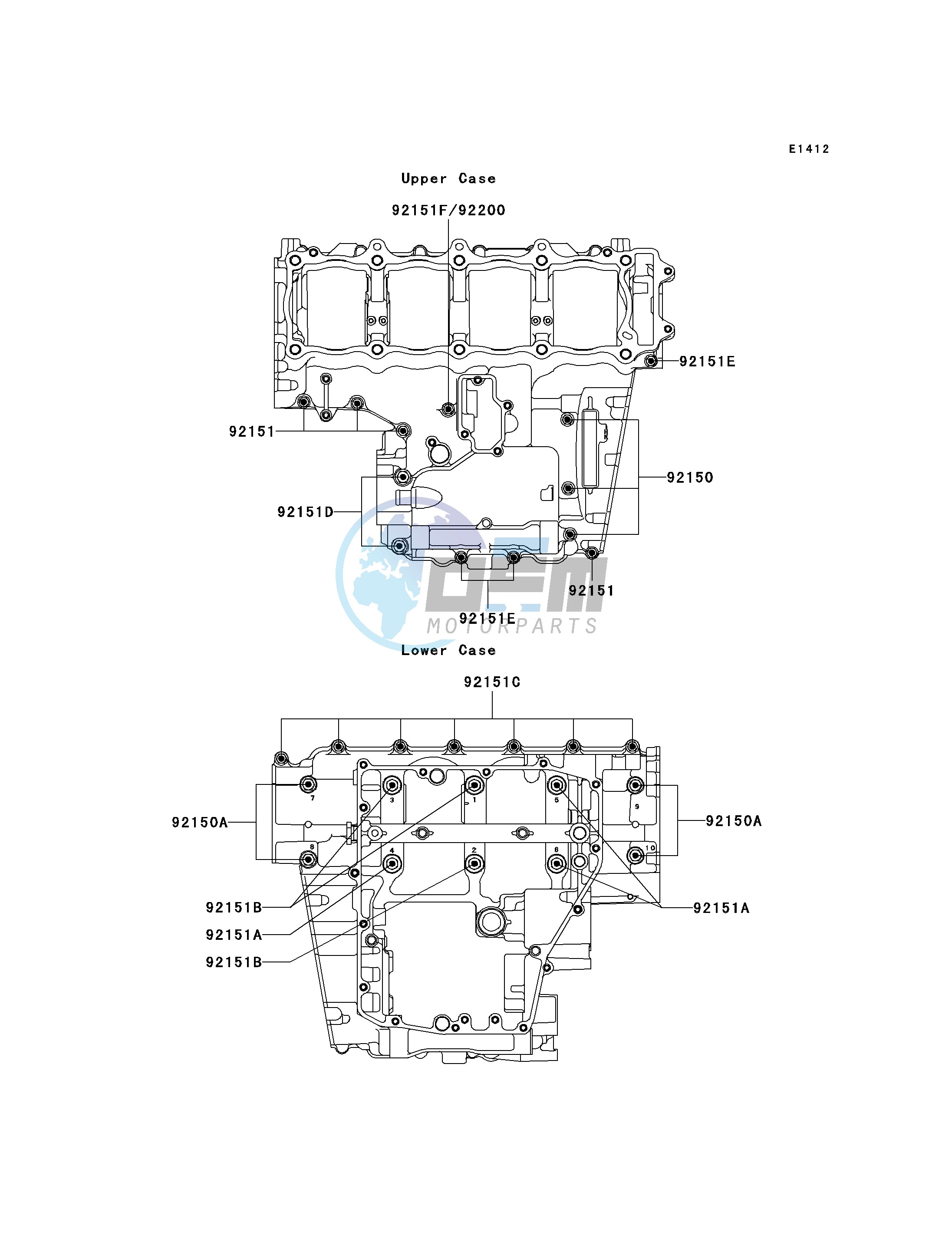 CRANKCASE BOLT PATTERN