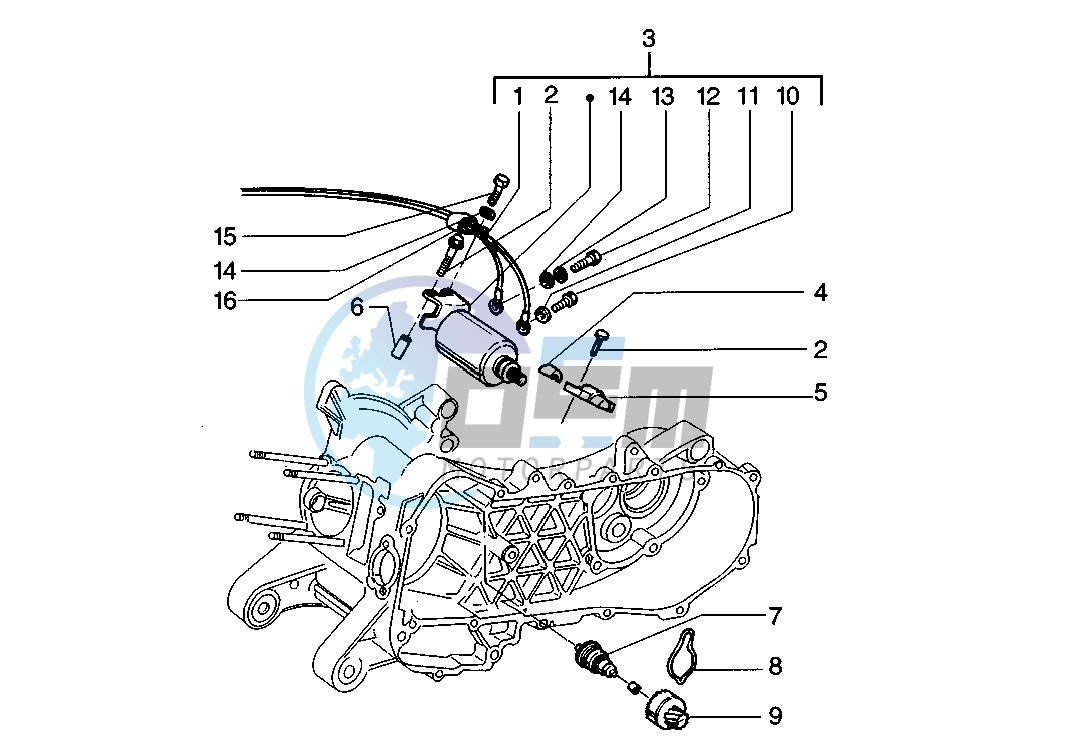 Starting motor