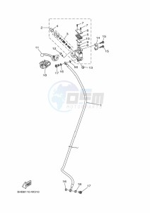 YZ85LW YZ85 (B0G7) drawing FRONT MASTER CYLINDER