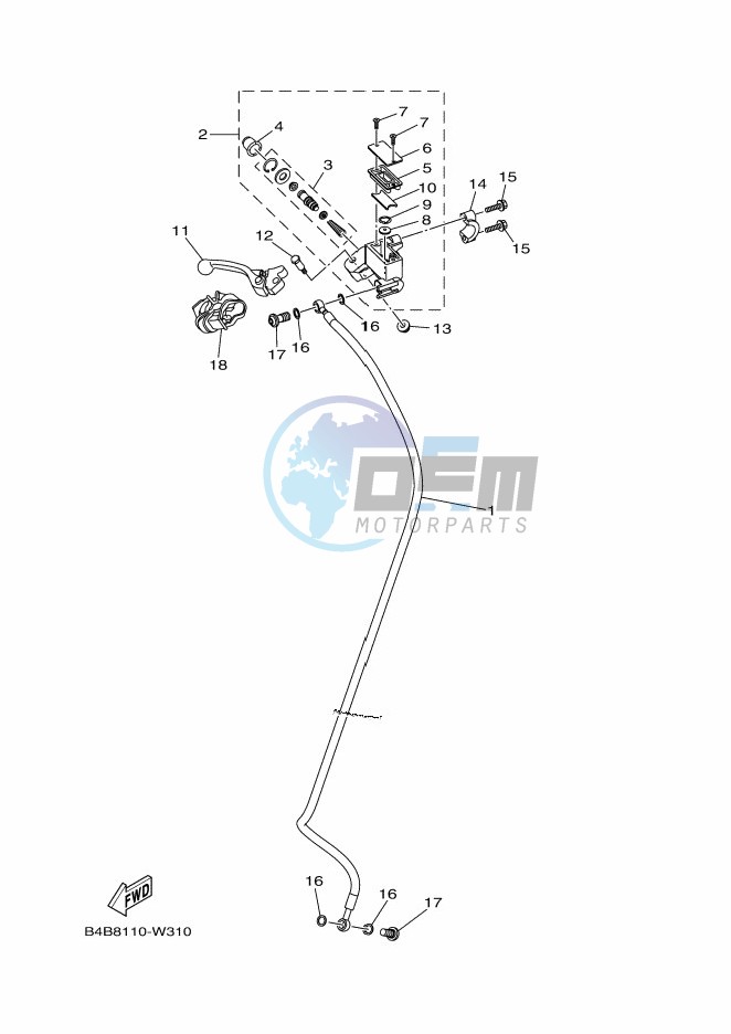 FRONT MASTER CYLINDER