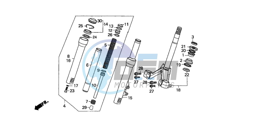 FRONT FORK/FRONT CUSHION