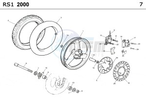 RS1 CASTROL 50 drawing WHEEL FRONT