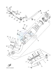 YFZ450R YFZ450RSF YFZ450R SPECIAL EDITION (1TDJ) drawing EXHAUST